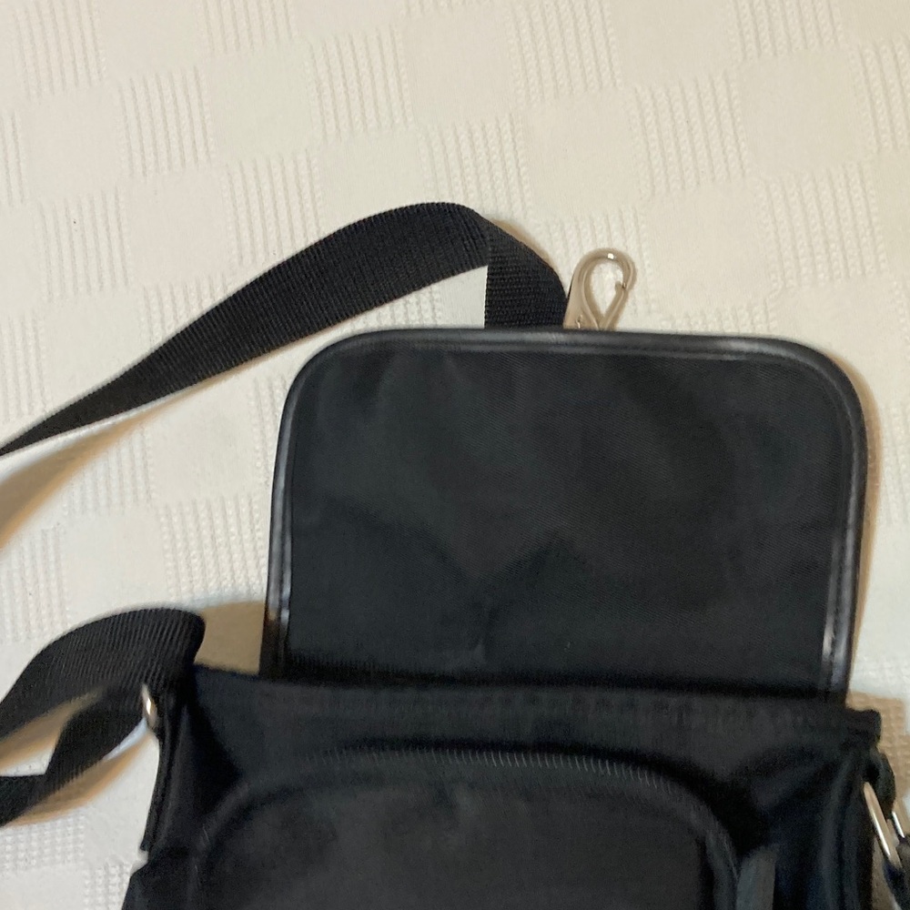 VINTAGE POLO SPORT RALPH LAUREN BLACK NYLON CROSS BODY BLACK BAG - Picture 10 of 16